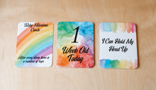 Load image into Gallery viewer, Rainbow Baby Milestone Cards