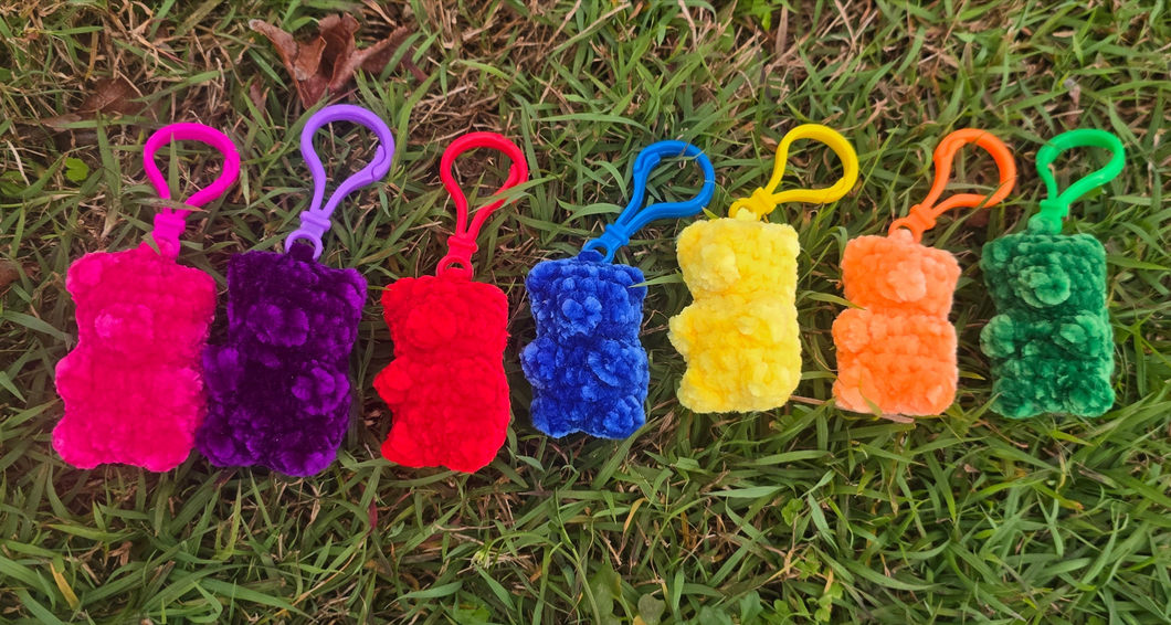 Gummy Bear Crochet Keychain