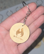 Load image into Gallery viewer, Wooden Birth Flower Keychain
