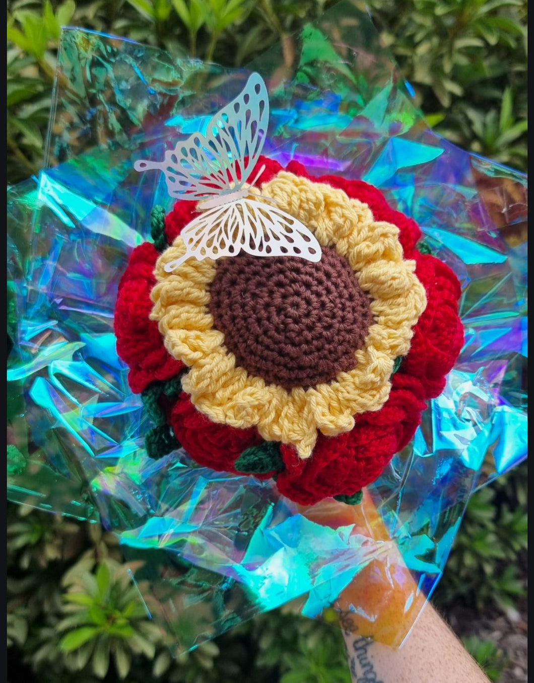 Sunflower Rose Bouquet Crochet
