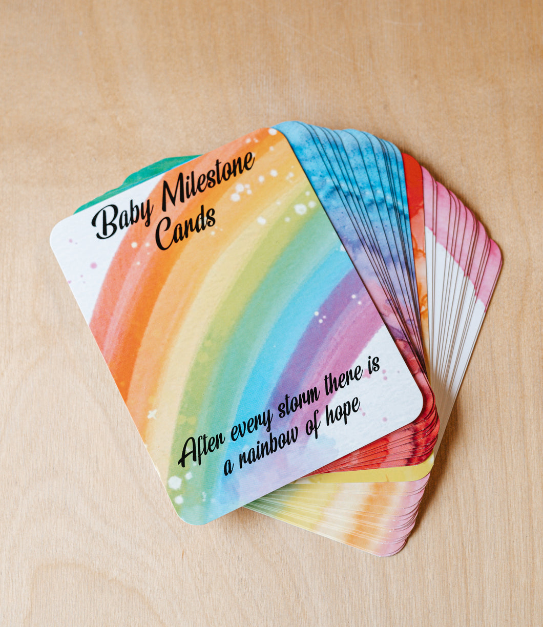 Rainbow Baby Milestone Cards